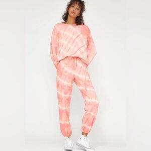 NWT LA CAUSA Tie Dye Matching Set in Grapefruit - Size Medium